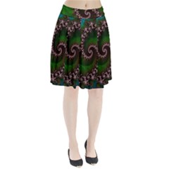 Benthic Saltlife Fractal Tribute For Reef Divers Pleated Skirt by jayaprime