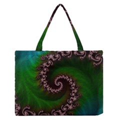 Benthic Saltlife Fractal Tribute For Reef Divers Zipper Medium Tote Bag by jayaprime