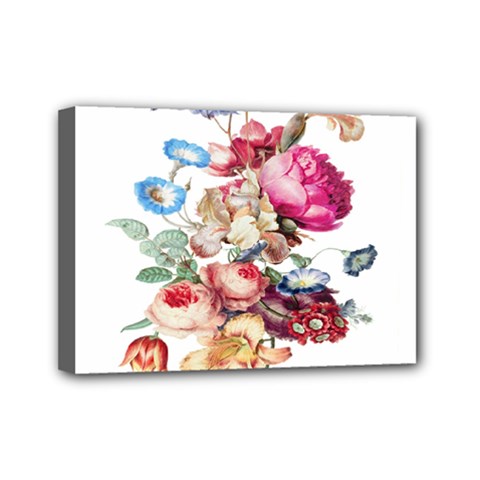 Fleur Vintage Floral Painting Mini Canvas 7  X 5  by Celenk