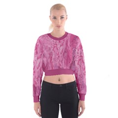 Pink Pour Cropped Sweatshirt