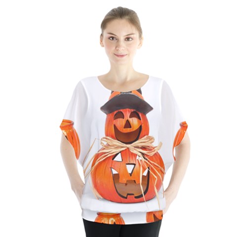 Funny Halloween Pumpkins Blouse by gothicandhalloweenstore