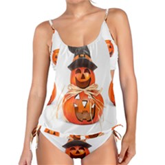 Funny Halloween Pumpkins Tankini Set by gothicandhalloweenstore