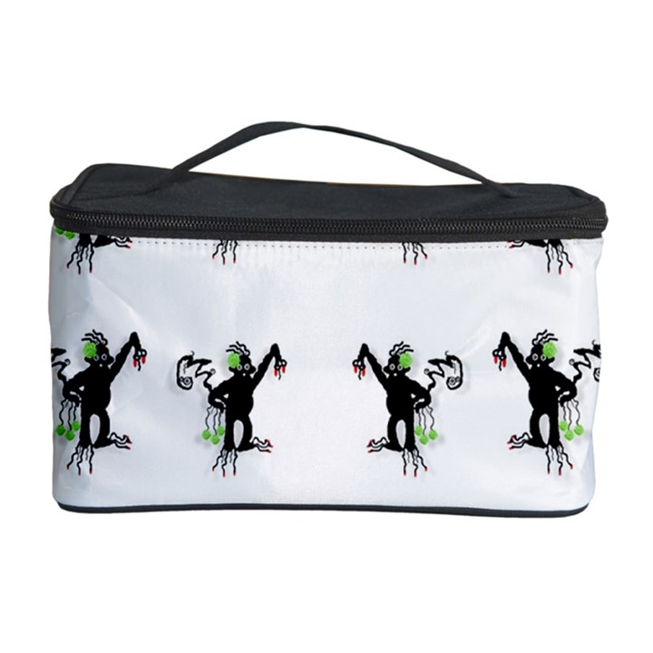 Floral Monkey With Hairstyle Cosmetic Storage Case