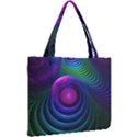 Beautiful Rainbow Marble Fractals in Hyperspace Mini Tote Bag View2