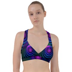 Beautiful Rainbow Marble Fractals In Hyperspace Sweetheart Sports Bra by jayaprime