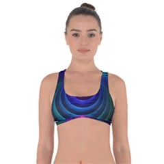 Beautiful Rainbow Marble Fractals In Hyperspace Got No Strings Sports Bra by jayaprime