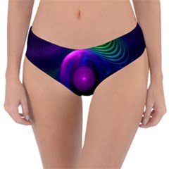 Beautiful Rainbow Marble Fractals In Hyperspace Reversible Classic Bikini Bottoms by jayaprime