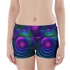 Beautiful Rainbow Marble Fractals In Hyperspace Boyleg Bikini Wrap Bottoms by jayaprime