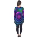 Beautiful Rainbow Marble Fractals in Hyperspace Long Sleeve Tunic  View2