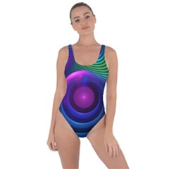 Beautiful Rainbow Marble Fractals In Hyperspace Bring Sexy Back Swimsuit