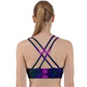 Beautiful Rainbow Marble Fractals in Hyperspace Back Weave Sports Bra View2