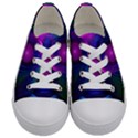 Beautiful Rainbow Marble Fractals in Hyperspace Kids  Low Top Canvas Sneakers View1