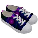 Beautiful Rainbow Marble Fractals in Hyperspace Kids  Low Top Canvas Sneakers View3