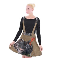 Thanksgiving Turkey Suspender Skater Skirt by Valentinaart