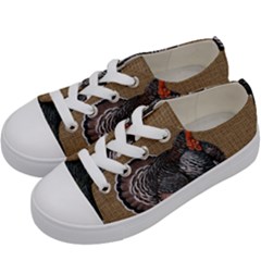 Thanksgiving Turkey Kids  Low Top Canvas Sneakers by Valentinaart