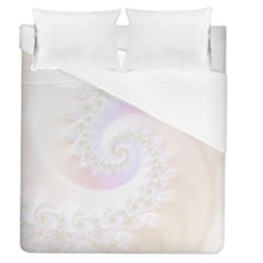 Mother Of Pearls Luxurious Fractal Spiral Necklace Duvet Cover (queen Size) by jayaprime