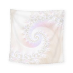 Mother Of Pearls Luxurious Fractal Spiral Necklace Square Tapestry (small) by jayaprime