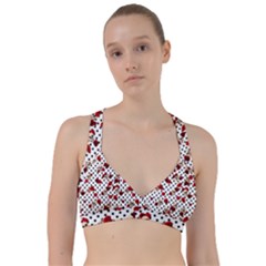 Skulls And Roses Sweetheart Sports Bra