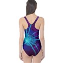 Beautiful Bioluminescent Sea Anemone Fractalflower One Piece Swimsuit View2