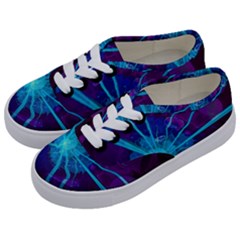 Beautiful Bioluminescent Sea Anemone Fractalflower Kids  Classic Low Top Sneakers by jayaprime