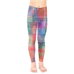 Rainbow Prism Plaid  Kids  Legging by KirstenStar