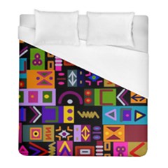 Abstract A Colorful Modern Illustration Duvet Cover (full/ Double Size) by Celenk