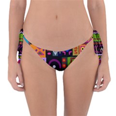 Abstract A Colorful Modern Illustration Reversible Bikini Bottom by Celenk