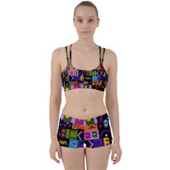 Abstract A Colorful Modern Illustration Women s Sports Set