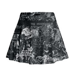 Graffiti Mini Flare Skirt by ValentinaDesign