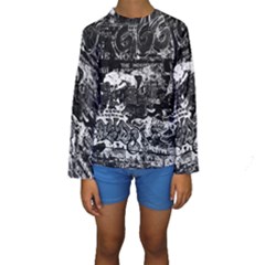 Graffiti Kids  Long Sleeve Swimwear by ValentinaDesign