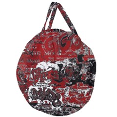 Graffiti Giant Round Zipper Tote