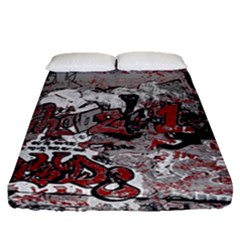 Graffiti Fitted Sheet (queen Size) by ValentinaDesign