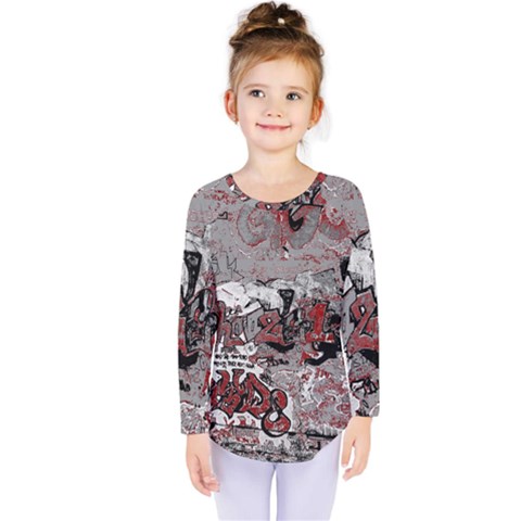 Graffiti Kids  Long Sleeve Tee by ValentinaDesign