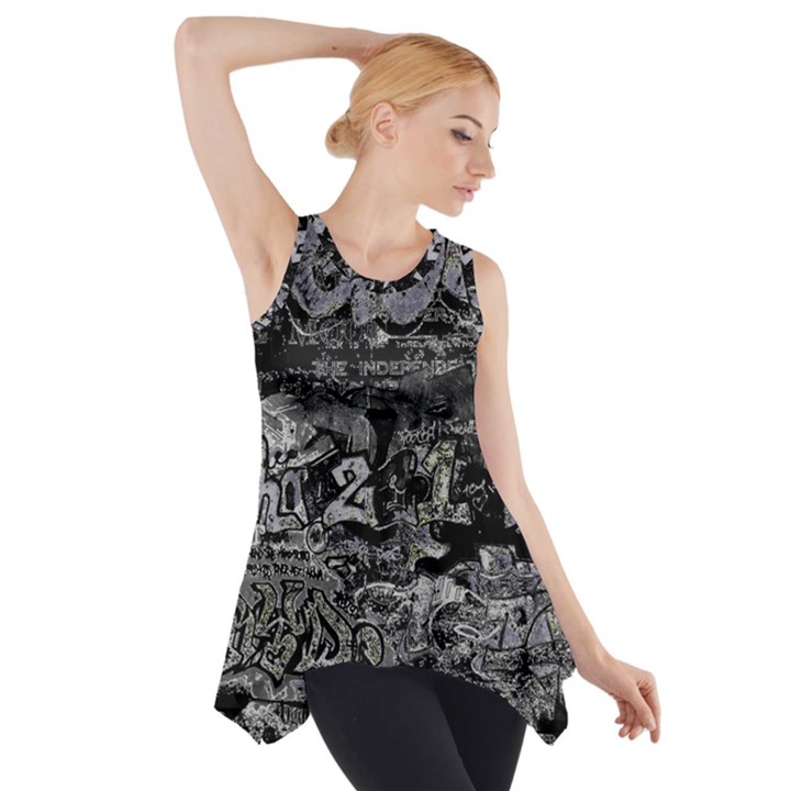 Graffiti Side Drop Tank Tunic