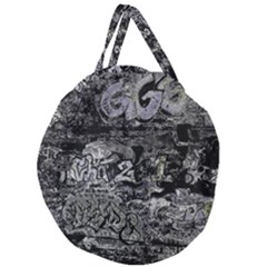 Graffiti Giant Round Zipper Tote