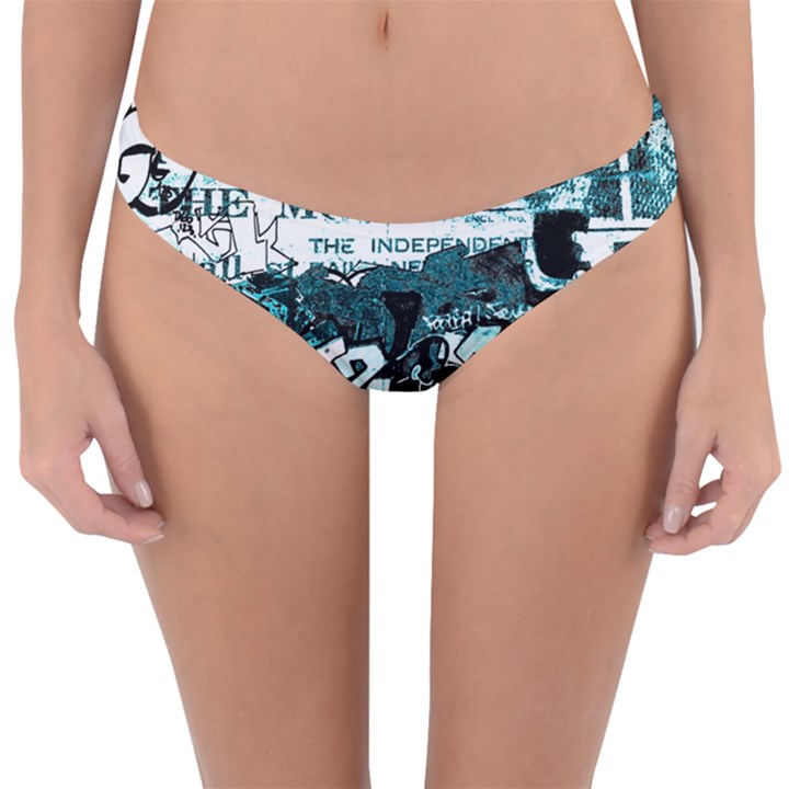 Graffiti Reversible Hipster Bikini Bottoms