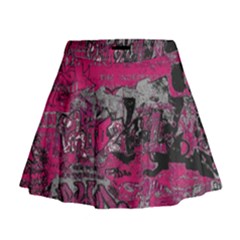 Graffiti Mini Flare Skirt by ValentinaDesign