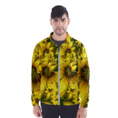 Beautiful Yellow-green Meadow Of Daffodil Flowers Wind Breaker (men) by jayaprime