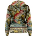 Fish Underwater Cubism Mosaic Women s Pullover Hoodie View2