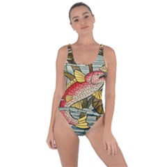 Fish Underwater Cubism Mosaic Bring Sexy Back Swimsuit by Celenk