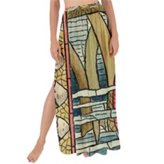 Fish Underwater Cubism Mosaic Maxi Chiffon Tie-up Sarong