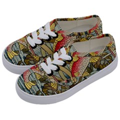 Fish Underwater Cubism Mosaic Kids  Classic Low Top Sneakers