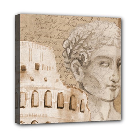 Colosseum Rome Caesar Background Mini Canvas 8  x 8 