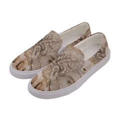 Colosseum Rome Caesar Background Women s Canvas Slip Ons