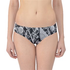 Black And White Pattern Texture Hipster Bikini Bottoms by Celenk