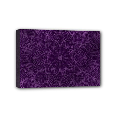 Background Purple Mandala Lilac Mini Canvas 6  X 4  by Celenk