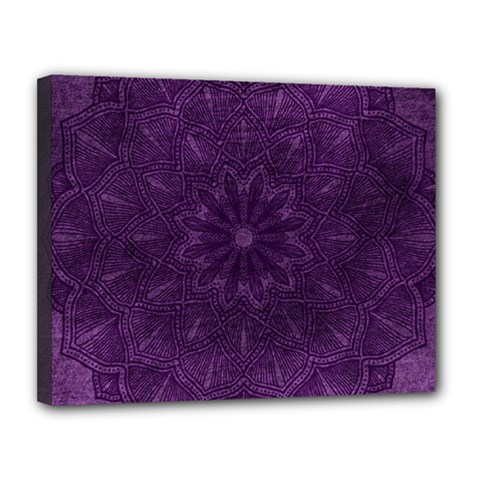 Background Purple Mandala Lilac Canvas 14  X 11  by Celenk