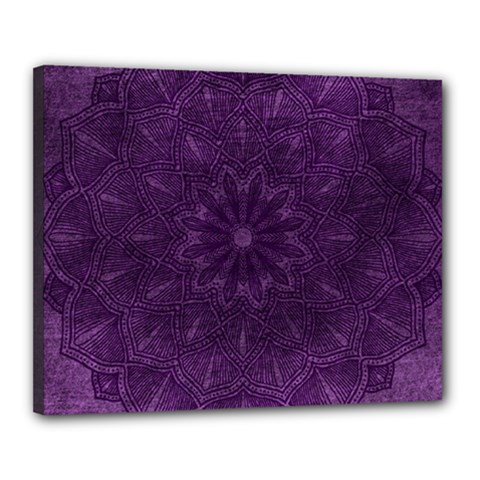 Background Purple Mandala Lilac Canvas 20  X 16  by Celenk