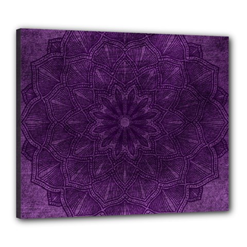 Background Purple Mandala Lilac Canvas 24  X 20  by Celenk