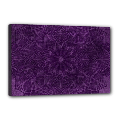 Background Purple Mandala Lilac Canvas 18  X 12  by Celenk